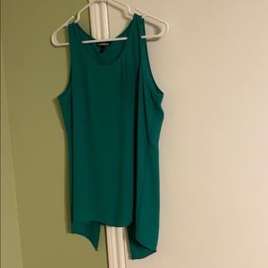 Green sleeveless shirt